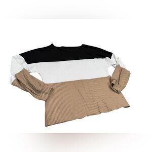 ✨‎ 5/$30 ✨ SHEIN Colorblock Long Sleeve Top